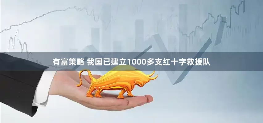有富策略 我国已建立1000多支红十字救援队