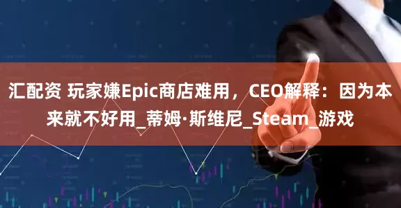 汇配资 玩家嫌Epic商店难用，CEO解释：因为本来就不好用_蒂姆·斯维尼_Steam_游戏